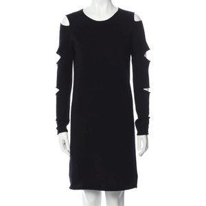 Skull Cashmere 100% Cashmere Cold-Shoulder Cut-out Tunic Sweater/Sweaterdress M